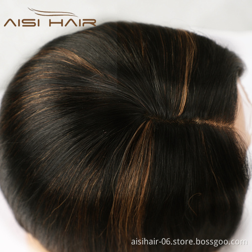 Aisi Hair Cheap Vendors  Black Mixed Brown Bob Short Highlight Low Price Brazilian Straight Lace Wig 100% Human Hair